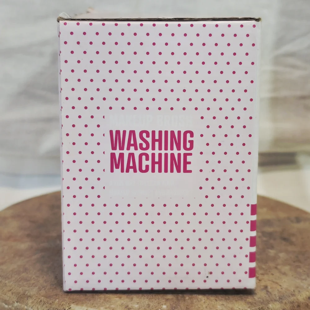 Mini Makeup Brush Washing Machine Battery Operated Electric Cleaner with Box Pin